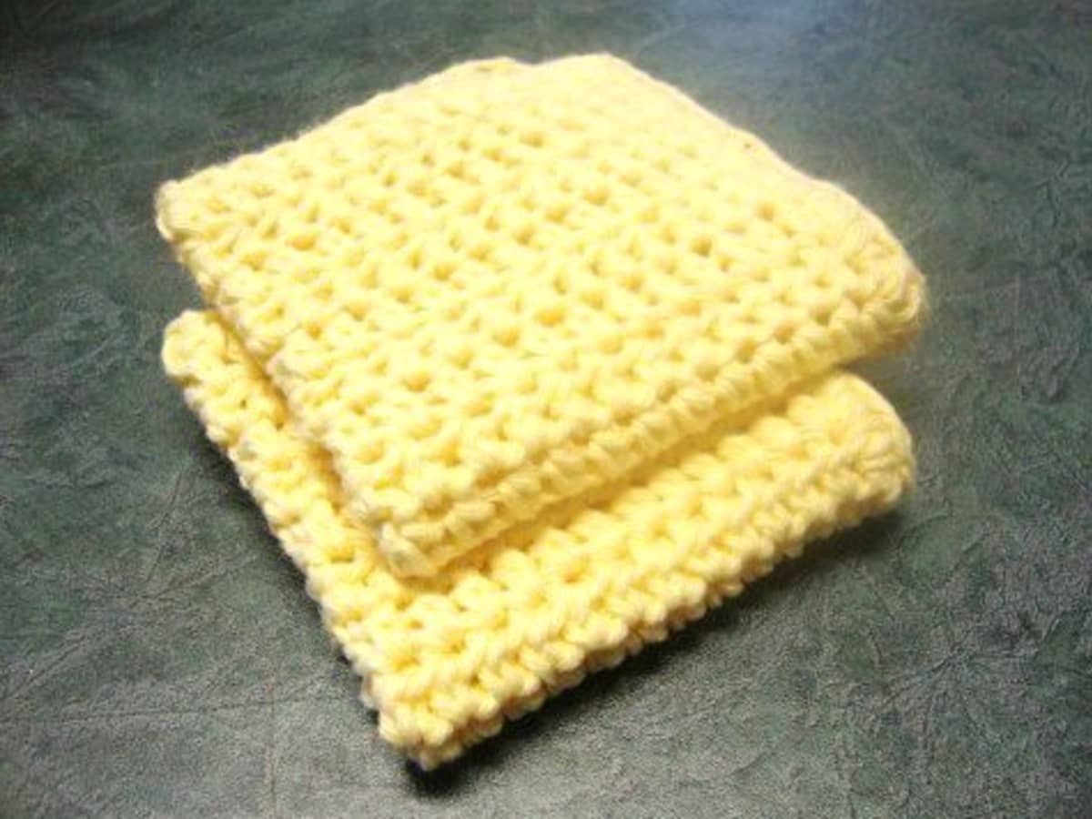 Marys Rag Dishcloth Washable Dishwashing Cloth Crochet 
