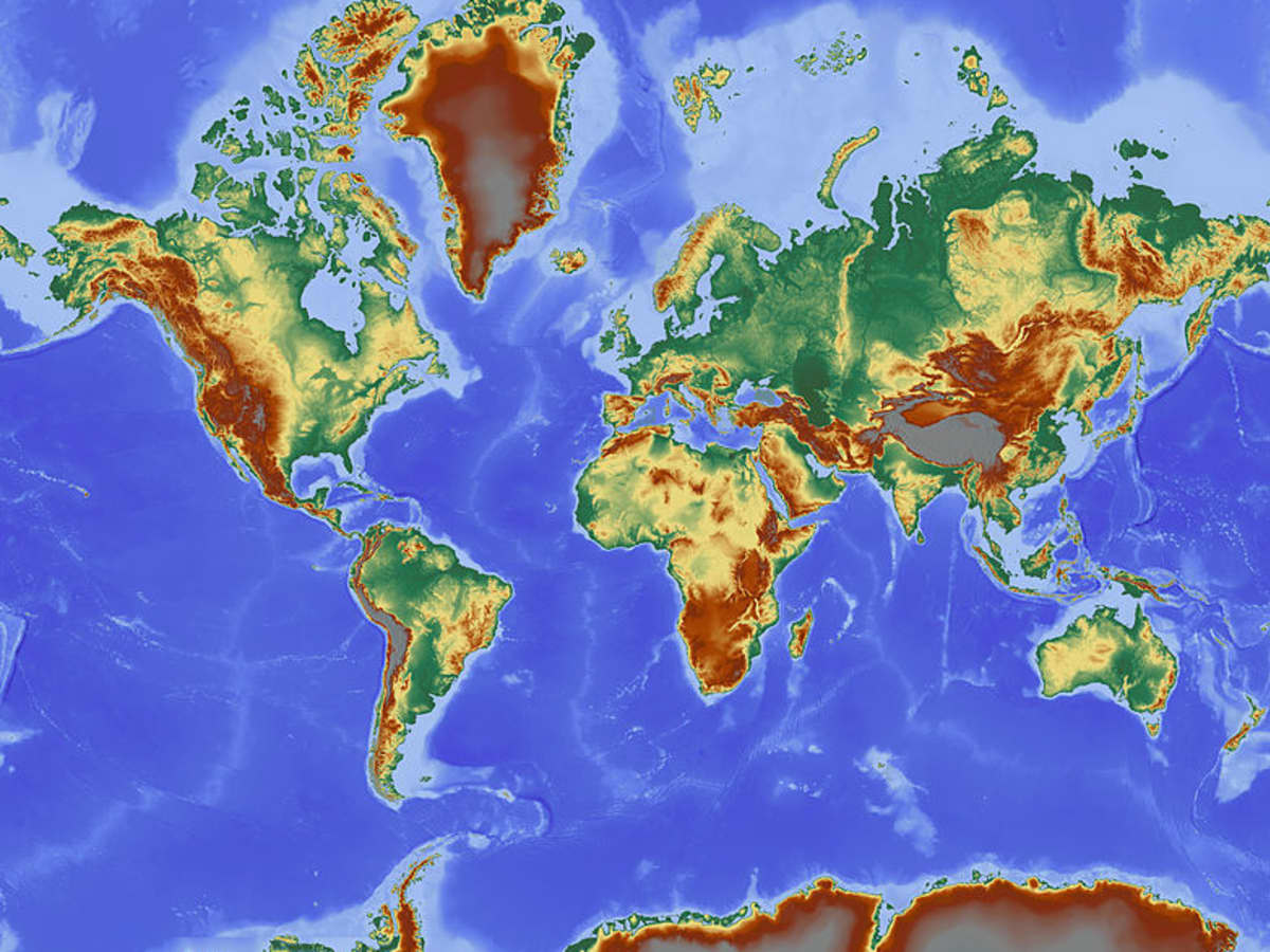 High Resolution World Map - GIS Geography