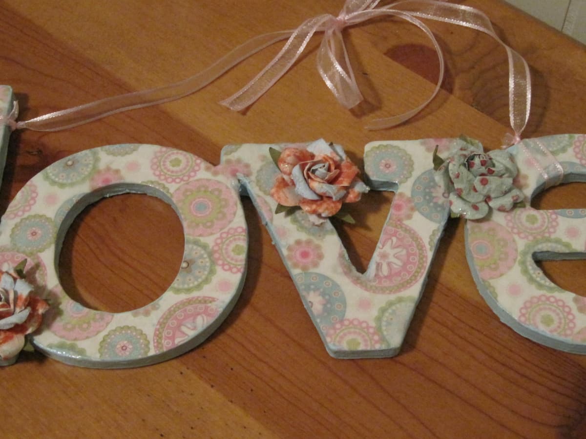 Best Custom Made Paper Mache Letters. Each Letter Is Hand Painted And  Covered With Colorful Paper. for sale