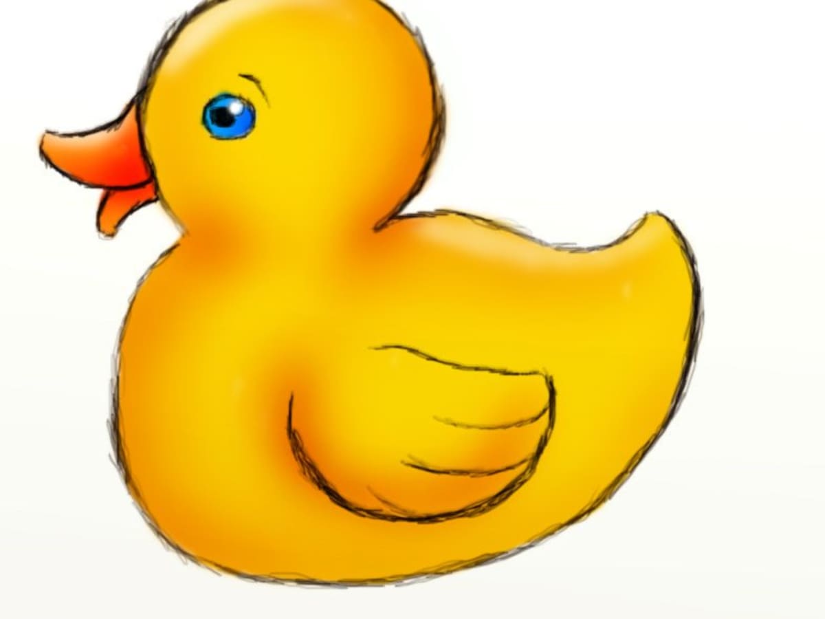 How to Draw a Rubber Duck - FeltMagnet