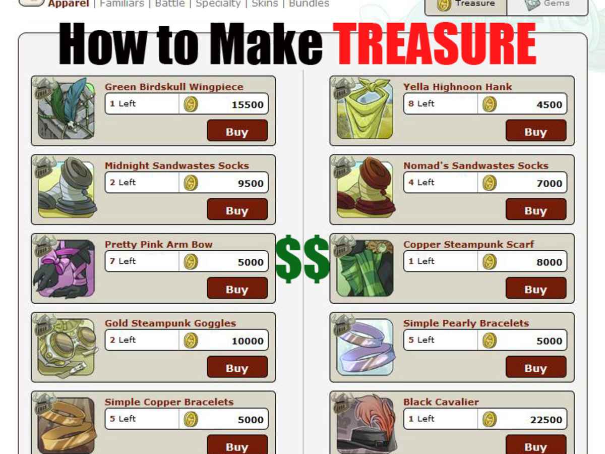 How to Make Treasure in "Flight Rising" - LevelSkip