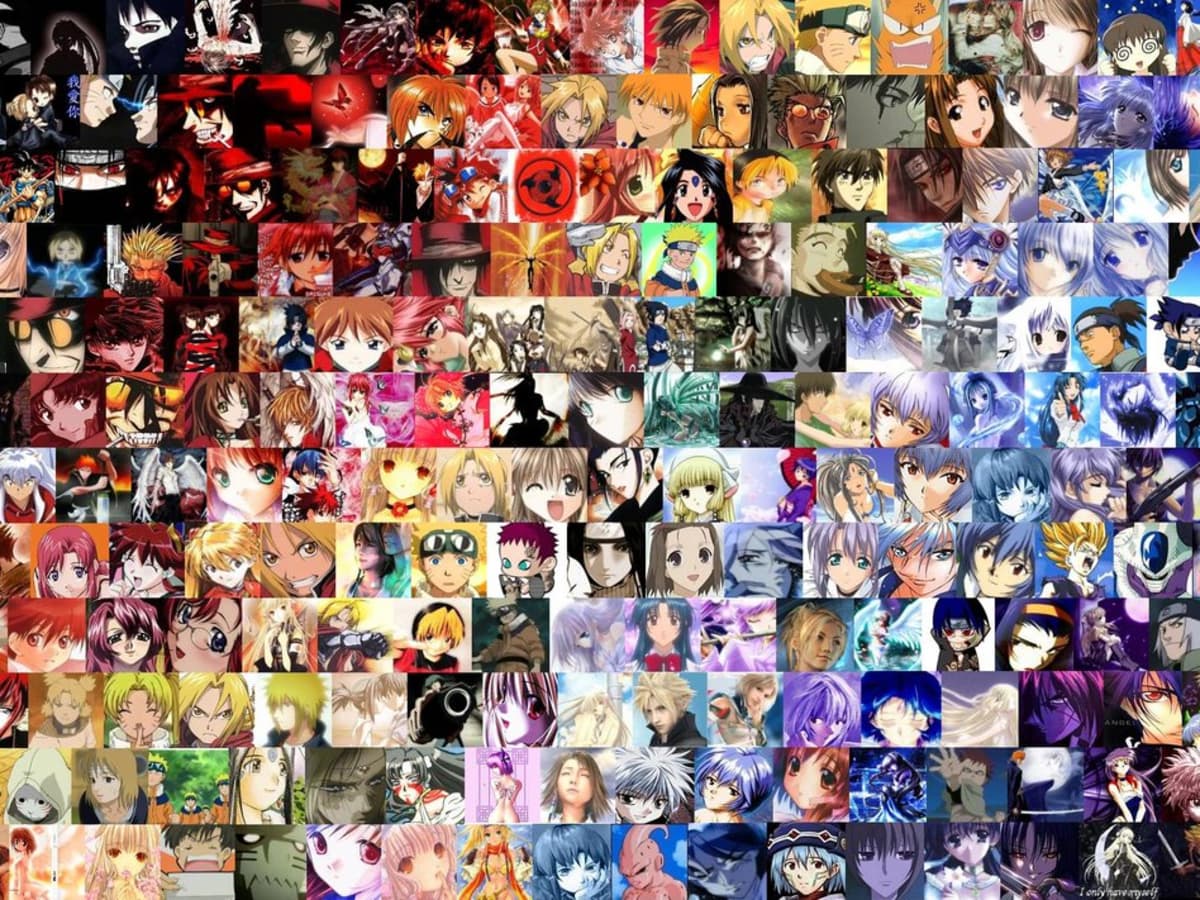 Anime character collage HD wallpapers  Pxfuel