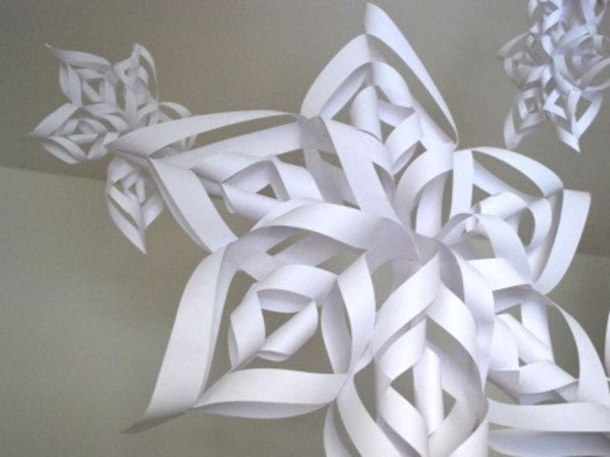 Paper snowflake cutouts snowflake die cuts white snowflakes paper  snowflakes christmas snowflakes 3D paper snowflakes