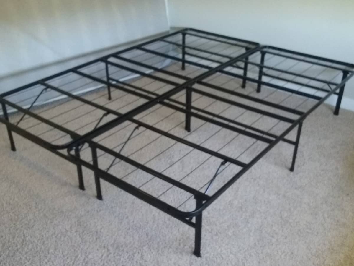 Mattress Frame Review The Zinus, How To Put Together King Bed Frame