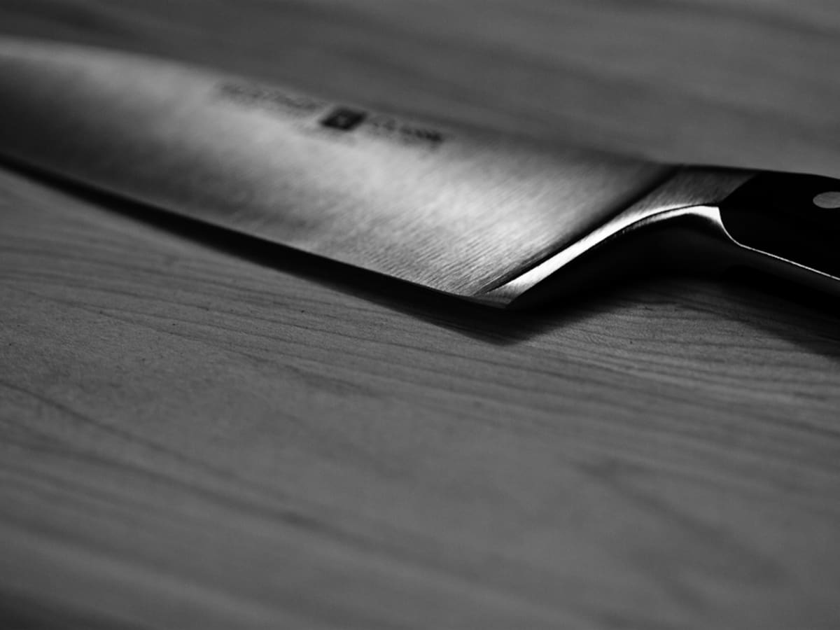 Genesis® 6 Pc. Knife Block Set Stainless & Tempered Glass - Mercer