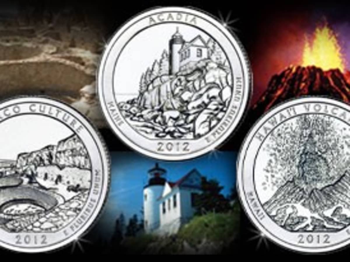 A COMPLETE Denver 2013 D Five Coin "BU" National Parks US Quarter Set ATB Series 