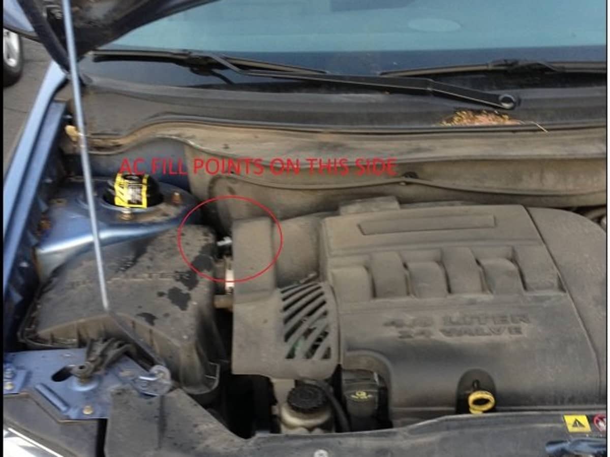 How To Add Refrigerant R 134a To A Chrysler Pacifica Axleaddict