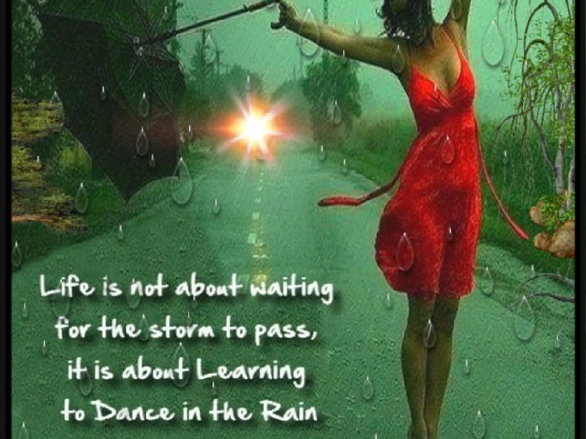 5x8 Sign Life Not About Waiting For Storm to Pass Learning to Dance in the Rain 