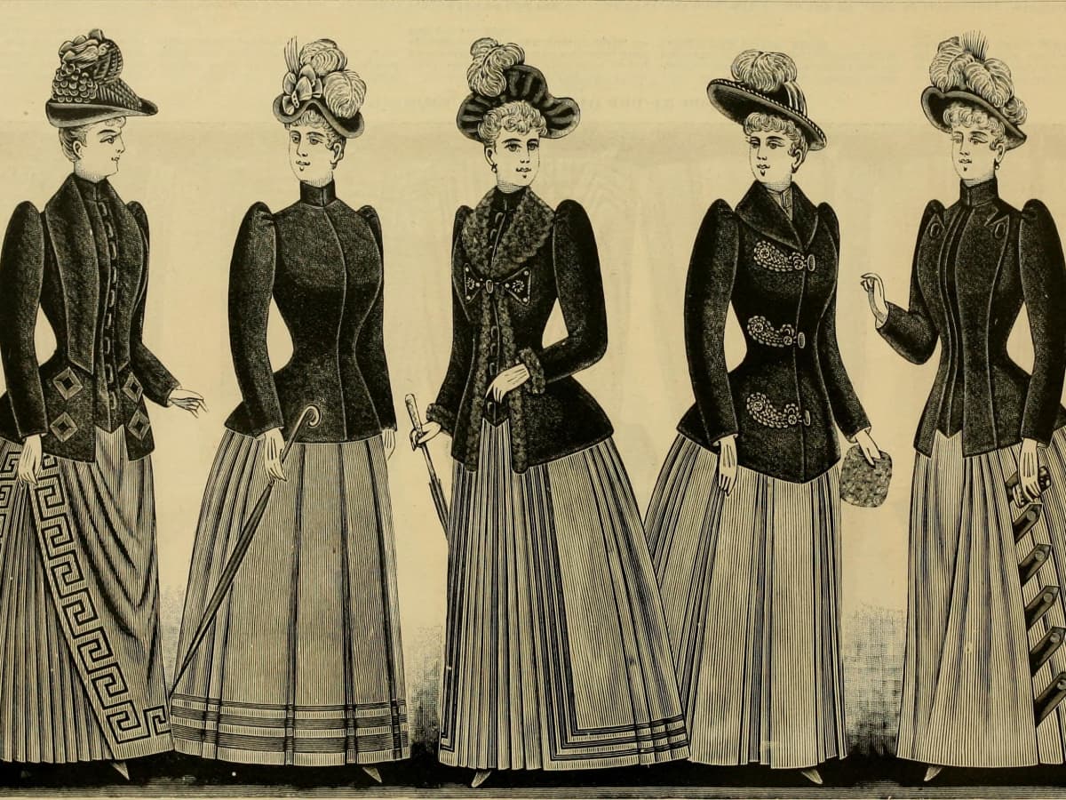 Why did women's fashion have so many layers of skirts in the olden