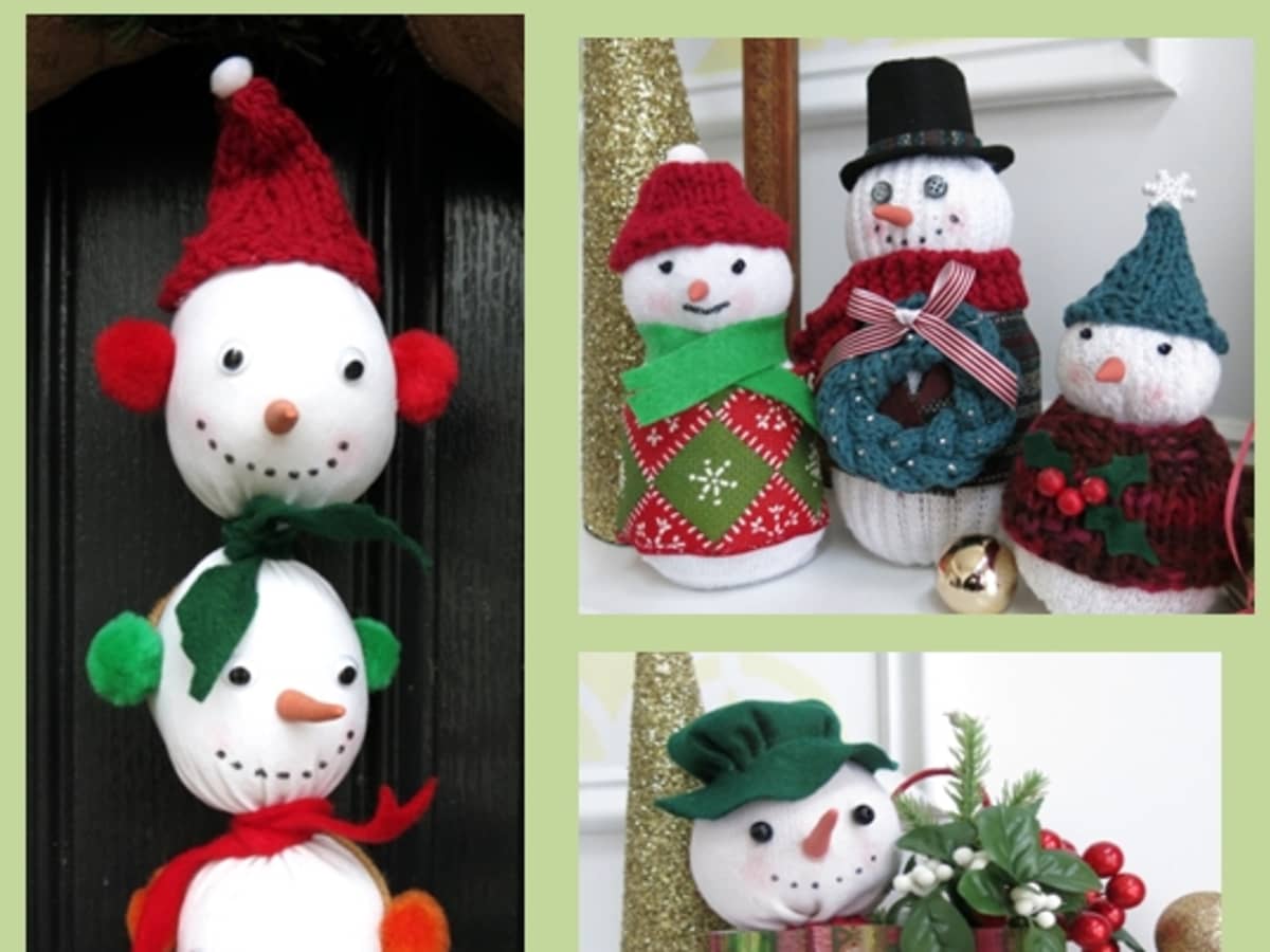 DIY Craft Tutorial: Three Different Ways to Make Sock Snowmen - FeltMagnet