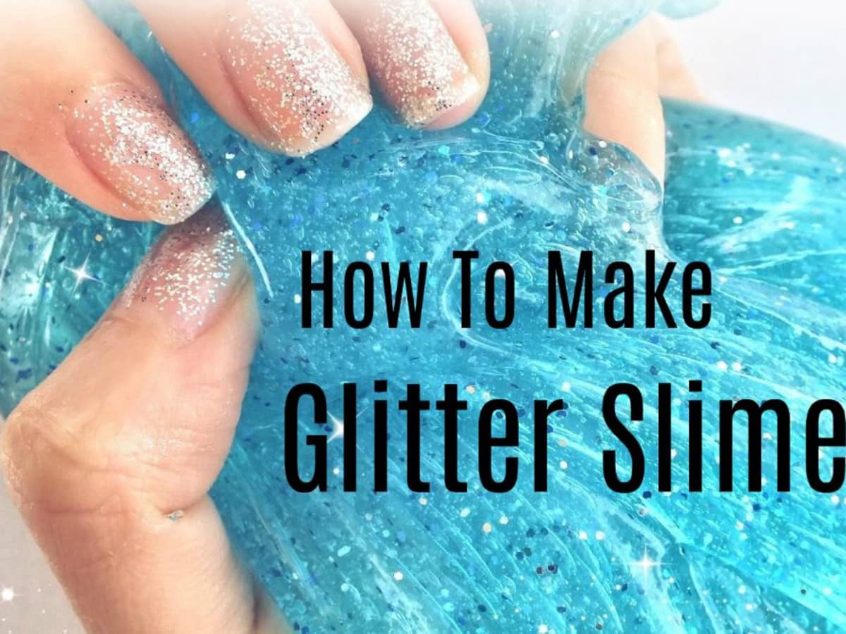How to Make Glitter Slime - FeltMagnet