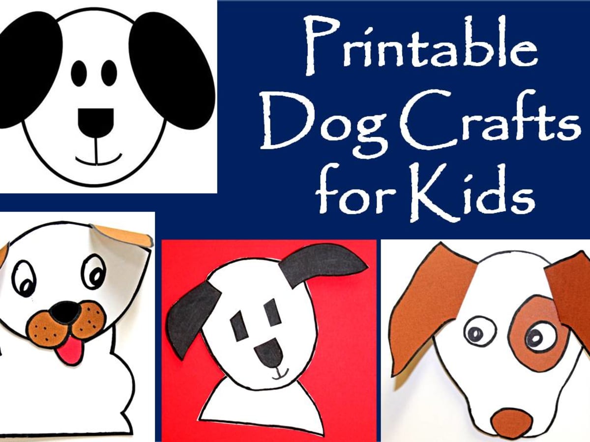 Printable Dog Patterns With Simple Shapes for Kids' Crafts - FeltMagnet