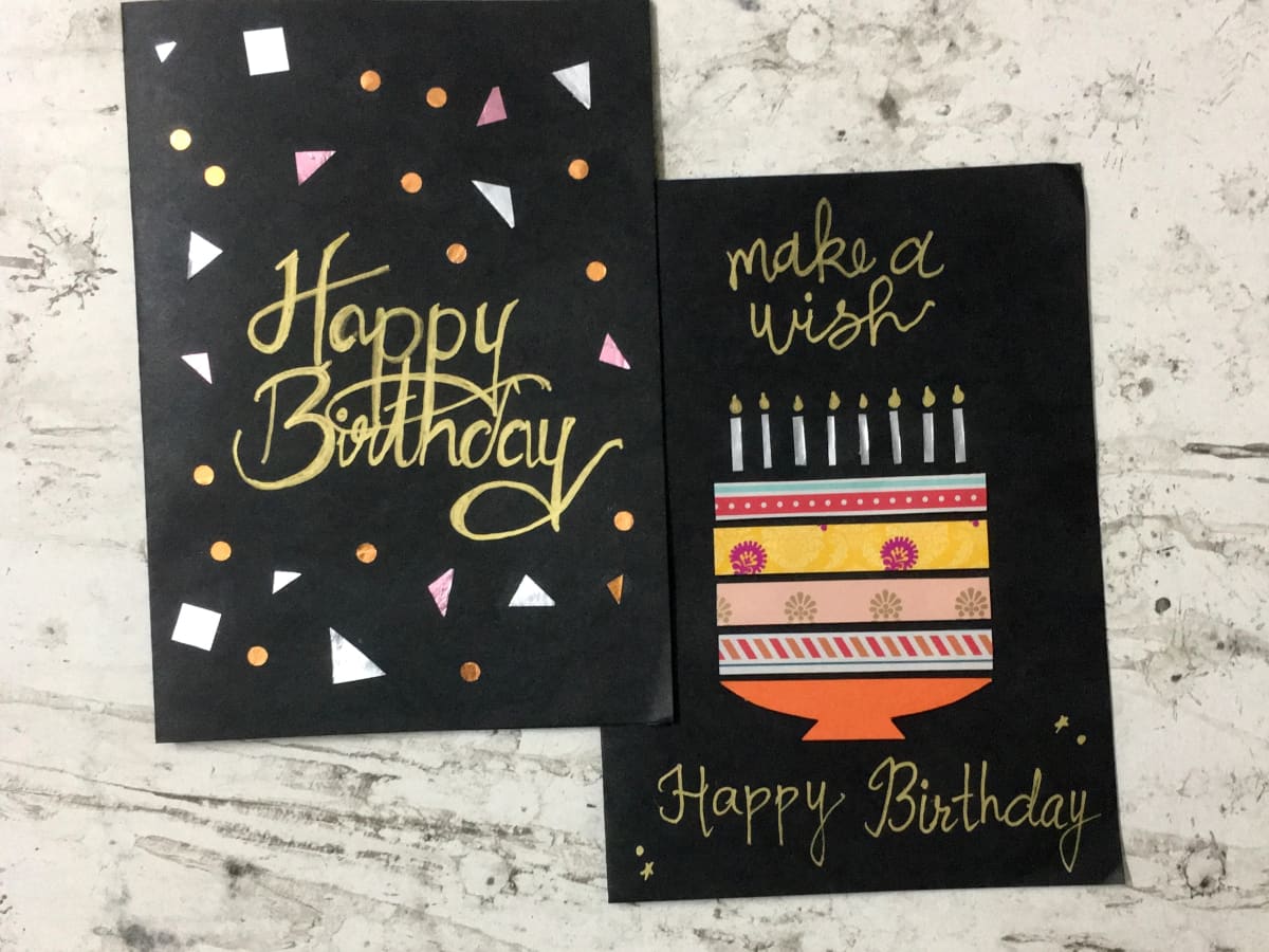 Simple 10-Minute DIY Birthday Greeting Cards - Holidappy