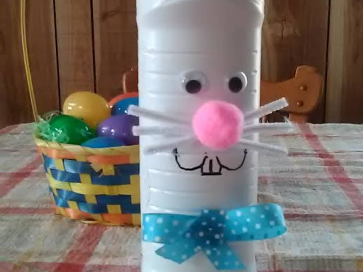 Easter Bunny Treat Cup, DIY Candy Holder, Crafts, , Crayola  CIY, DIY Crafts for Kids and Adults