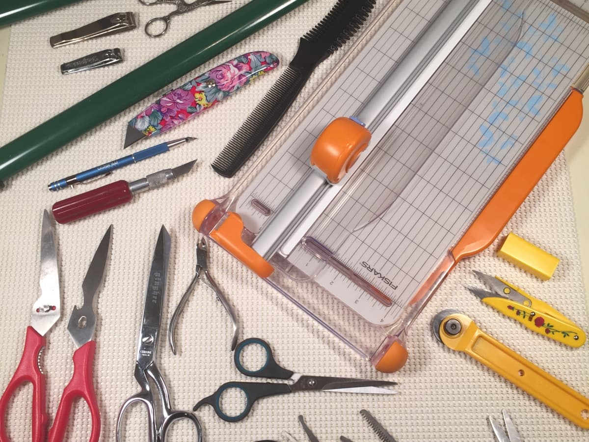 Orange Power Electric Fabric Scissors Box Cutter for Crafts