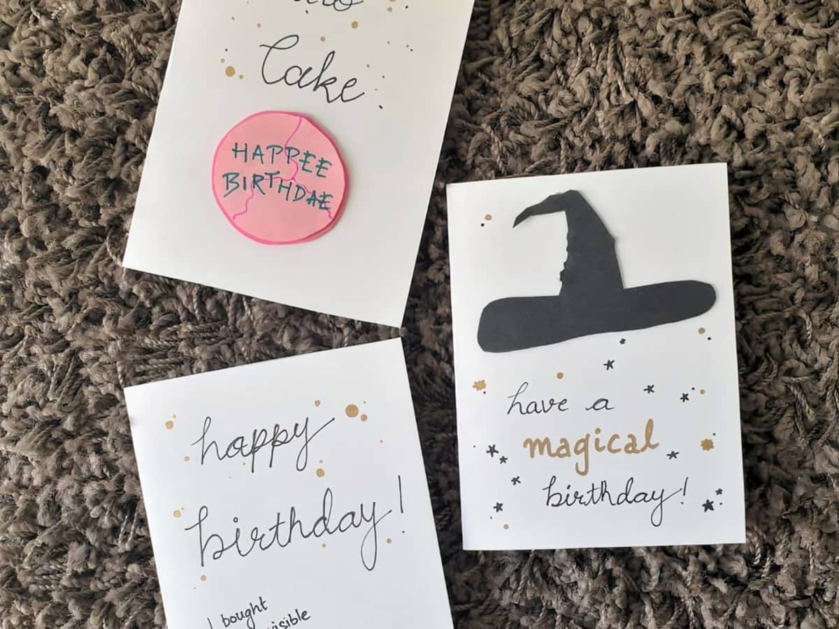 3 DIY Harry Potter-Inspired Birthday Greeting Card Ideas - Holidappy