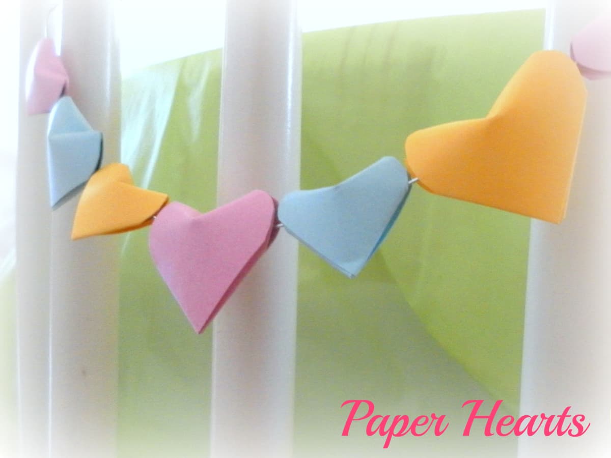 Easy Paper Heart Origami - how to make a paper heart 3D - Paper Heart DIY 