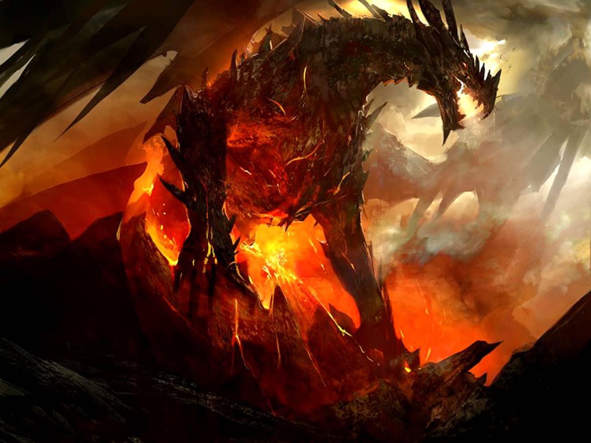HD wallpaper gray and red dragon digital wallpaper Fire dragon motion  no people  Wallpaper Flare