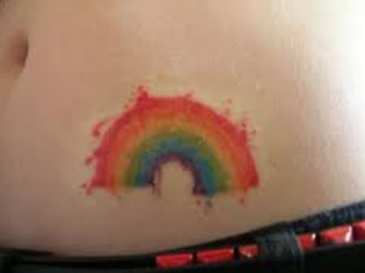 small gay pride tattoos girls