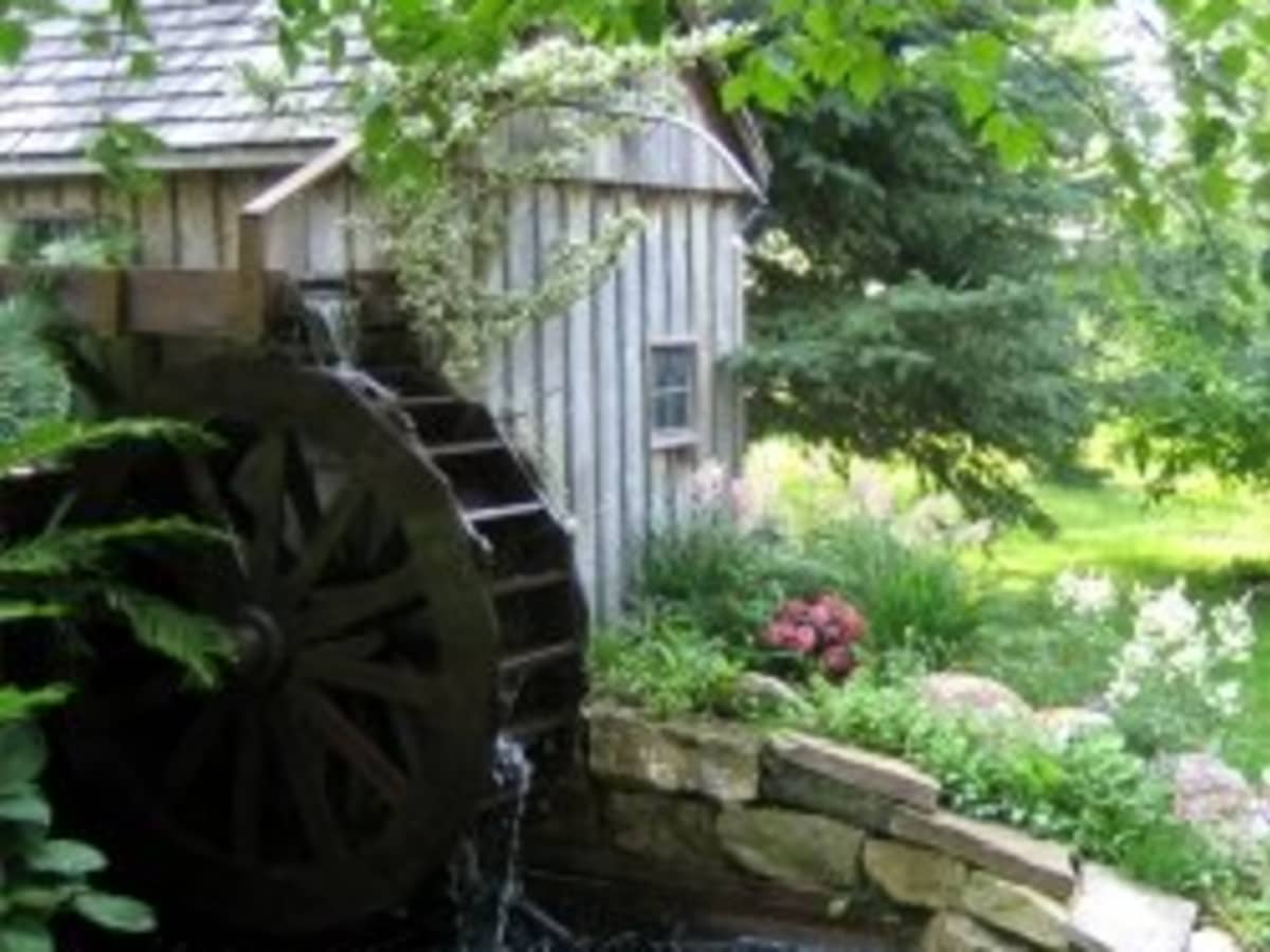 Building A Backyard Waterwheel Hubpages Building A Backyard Waterwheel Hubpages, How To Make A Garden Water Wheel