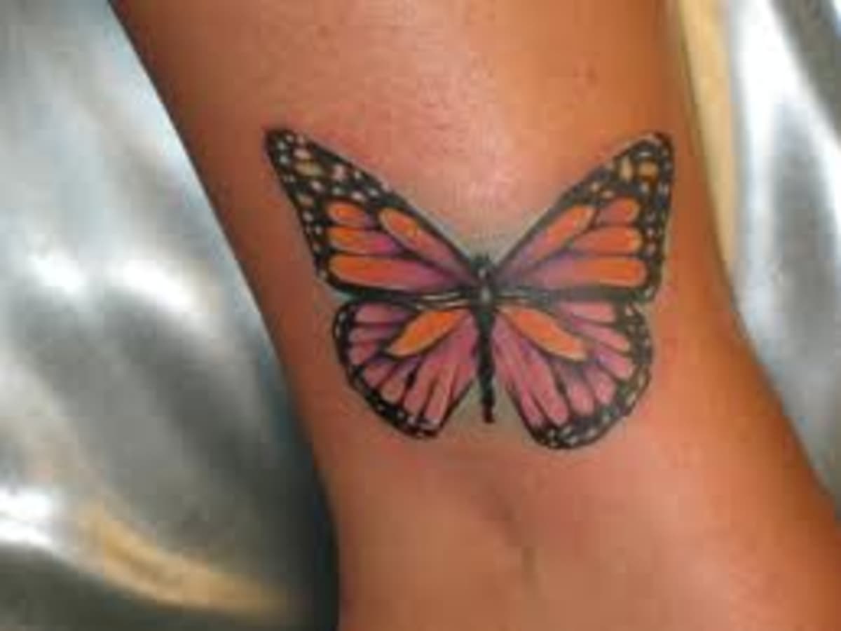 Butterfly tattoo on ankle meaning