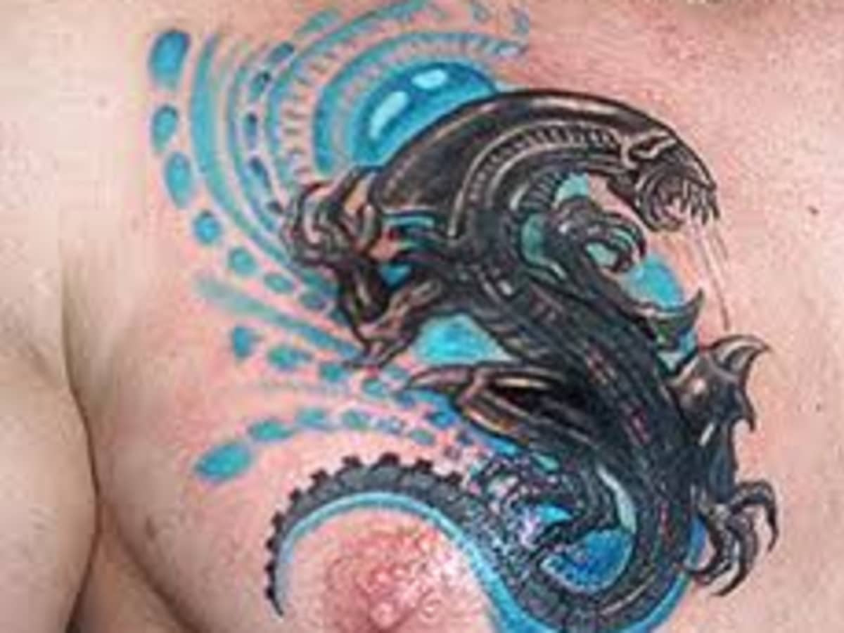 Geometric Alien tattoo done by Renee @ Ink Inertia Custom Tattoos Colorado  Springs, Co : r/tattoos