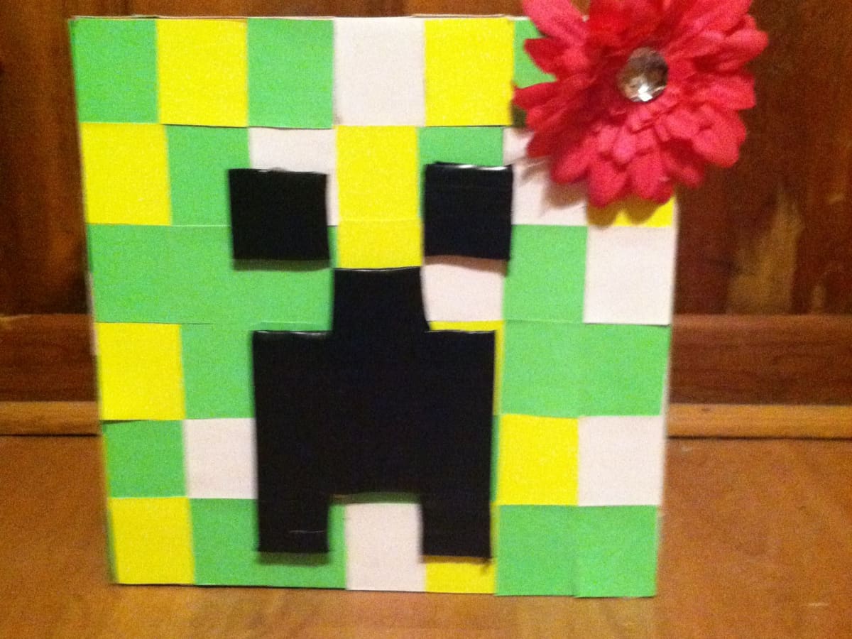 How to Make a Minecraft creeper head costume out of a cardboard box «  Papercraft :: WonderHowTo