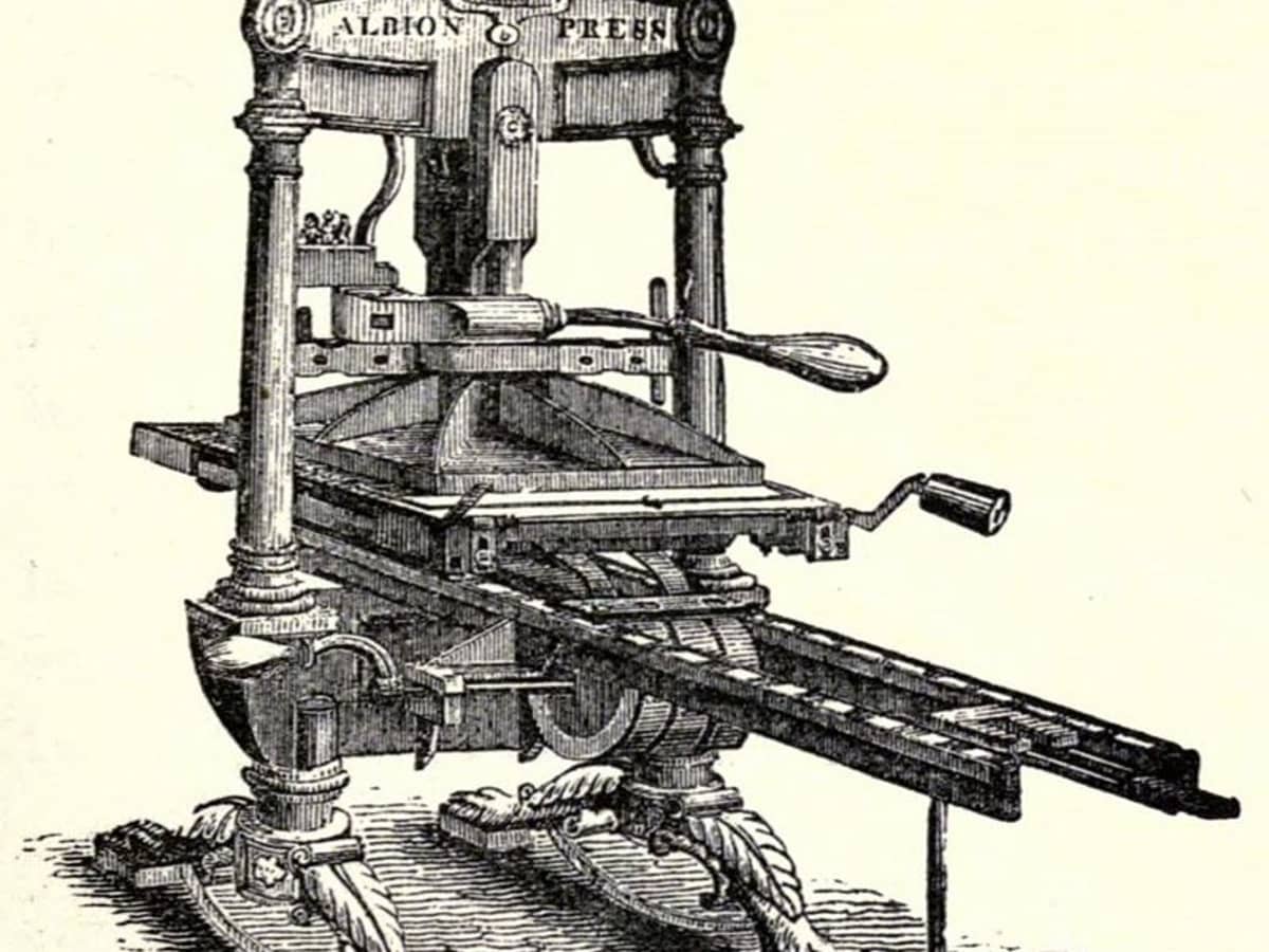 The First Printing Press. The printing press is a machine that