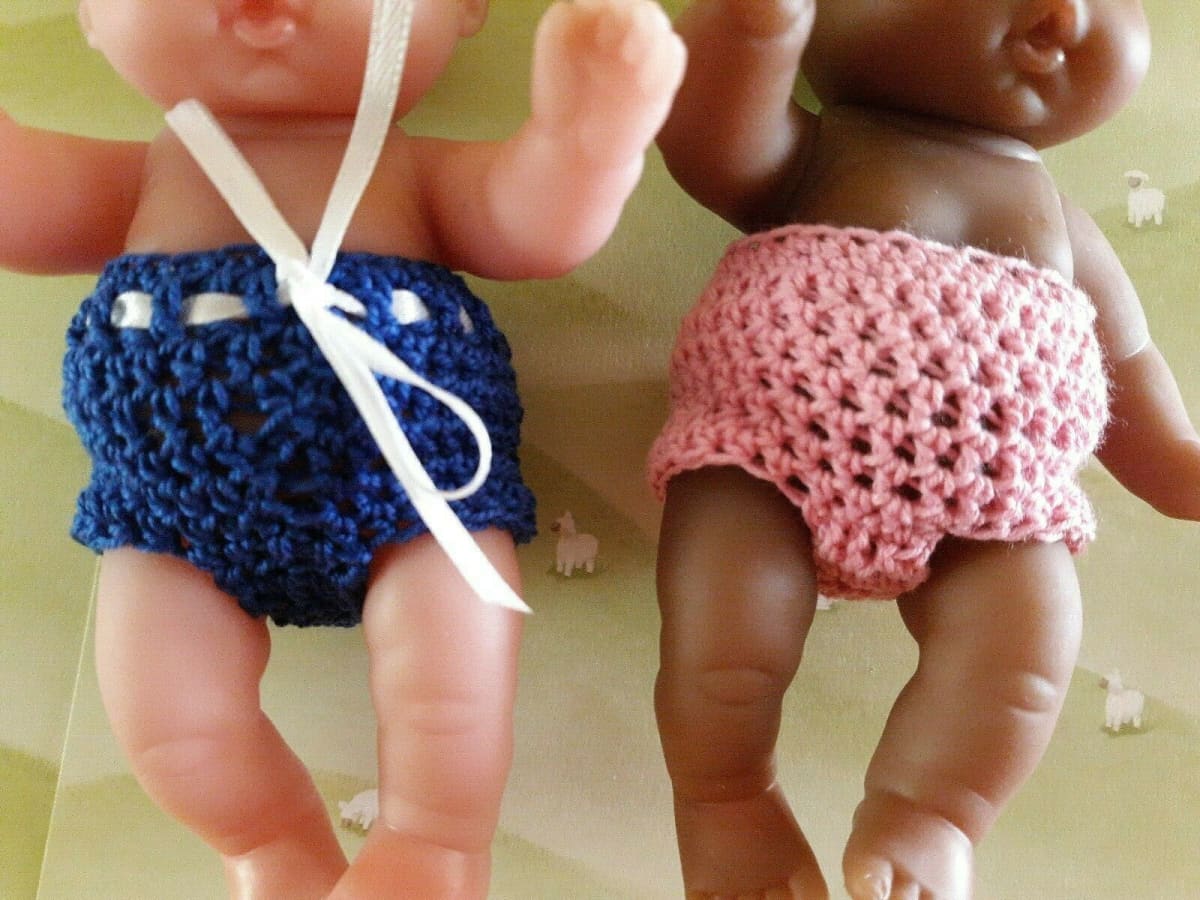 Diaper Underwear for 5 Berenguer Lots to Love Mini Baby Dolls