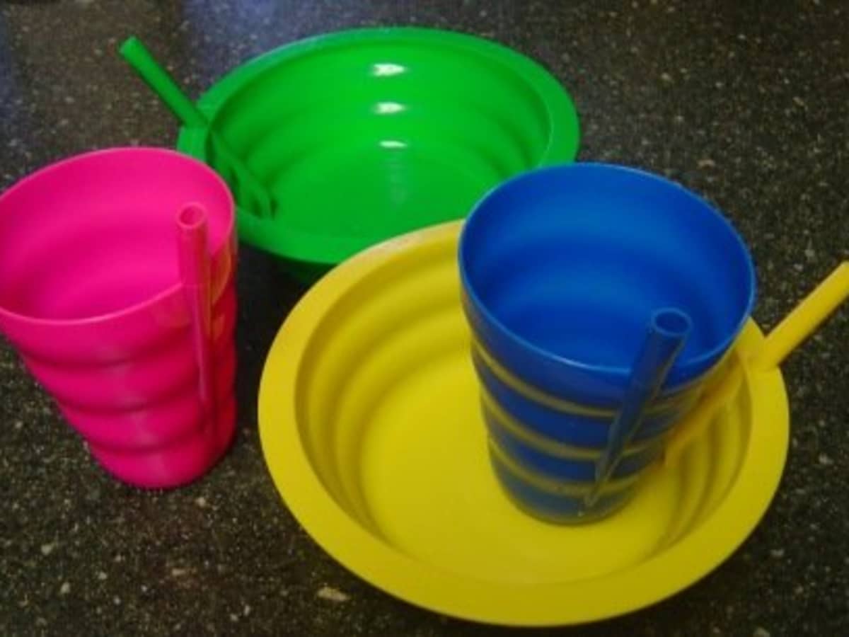 Bright Colors Plaskidy Cereal Bowls with Straws Sippy Bowls are Dishwasher/Microwave Safe 22 OZ Great Kids Soup/Cereal Bowls BPA Free Set of 4 Kids Bowls with Built-in Straws 