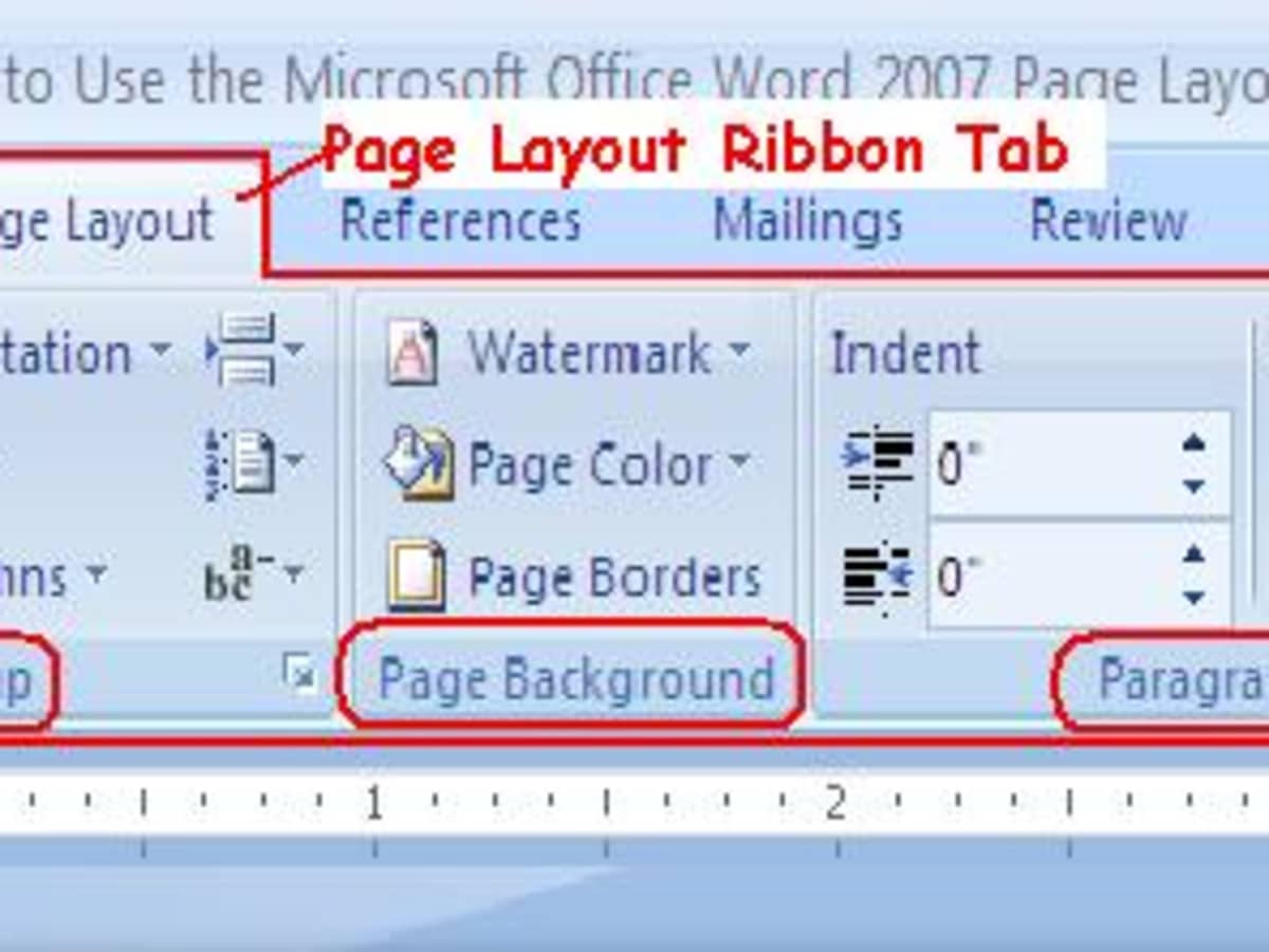 where is layout tab for ms word 2008 mac