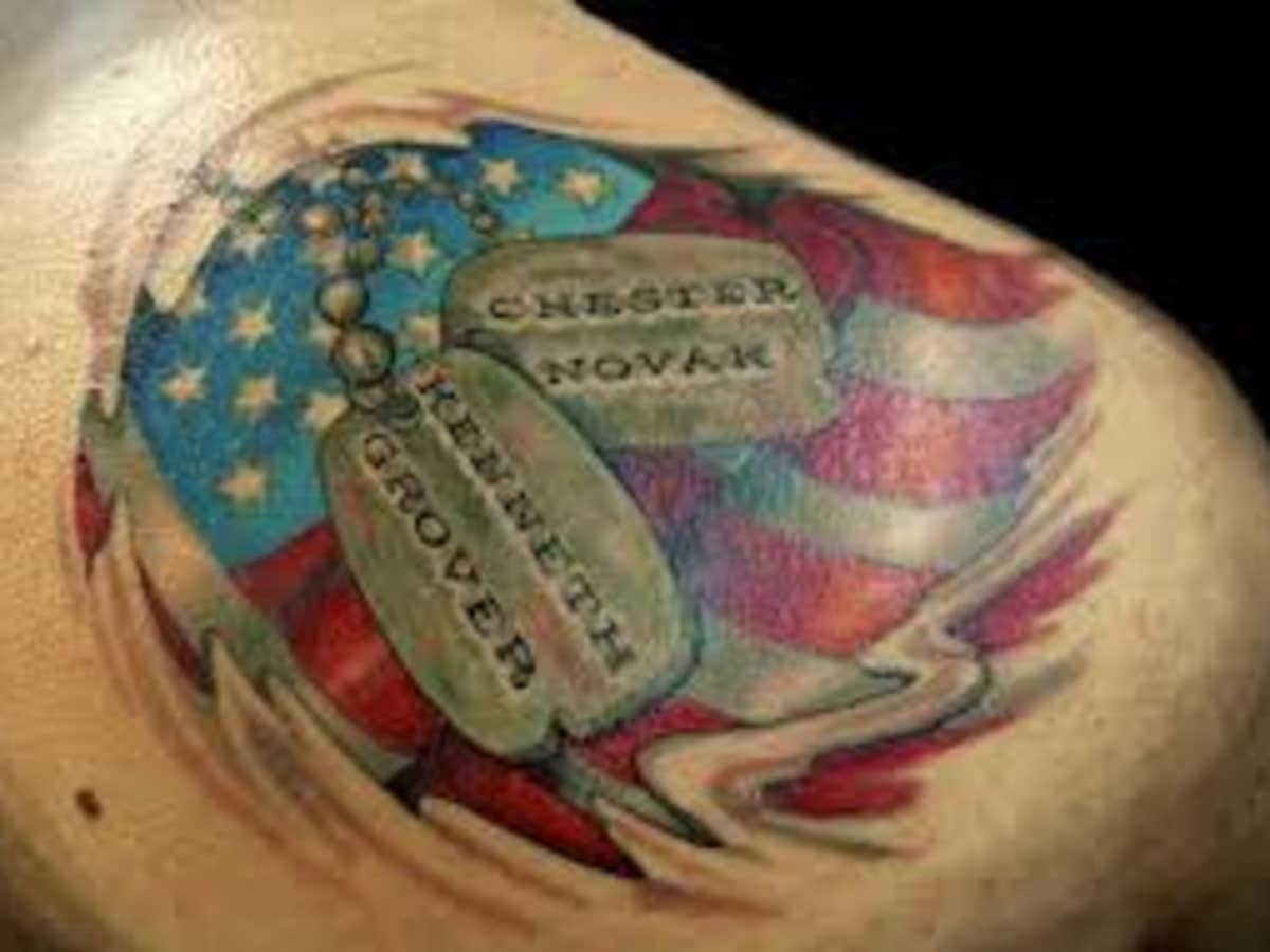 Elegant American Flag Tattoo On Half Sleeve  Tattoo Designs Tattoo  Pictures