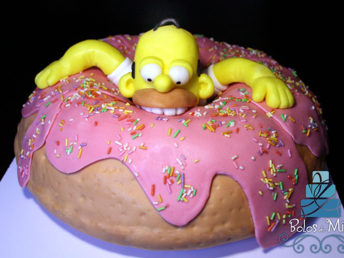 bart simpson cake | chocolate cake all edible, fondant figur… | Flickr