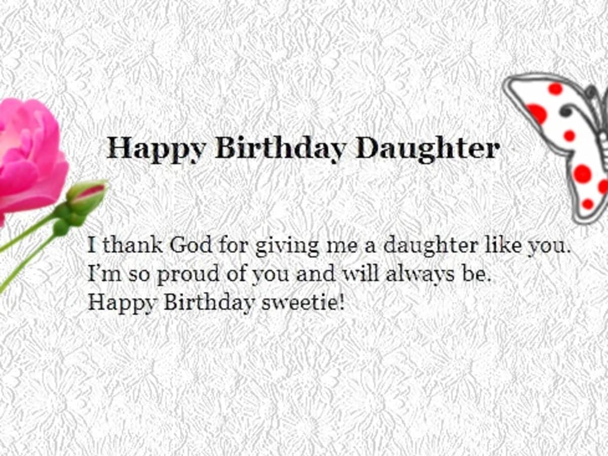 Happy Birthday Wishes To My Daughter From Dad Mom Hubpages