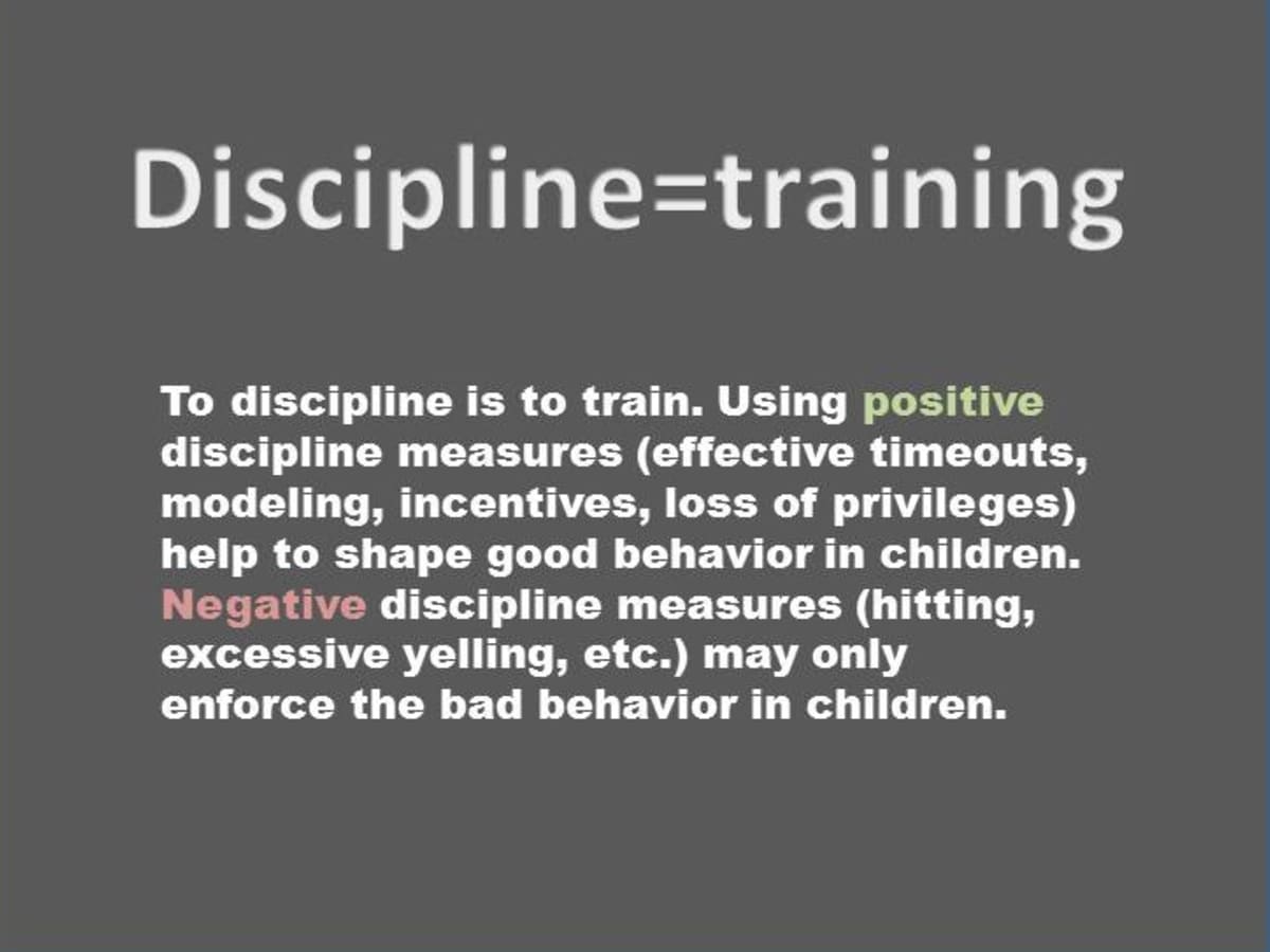 negative discipline