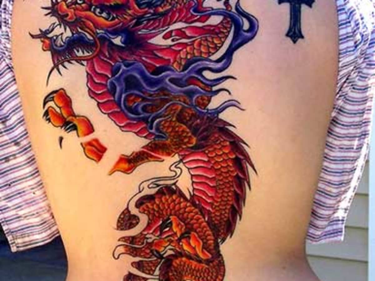 Lower back tattoos dragon tattoo color dragon tattoo color esfera del  drago  Dragon tattoo colour Colorful sleeve tattoos Dragon sleeve tattoos