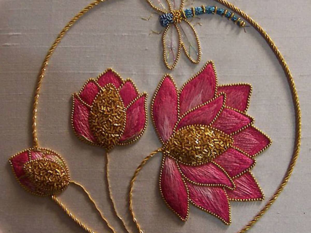 Indian traditional women embroidery design