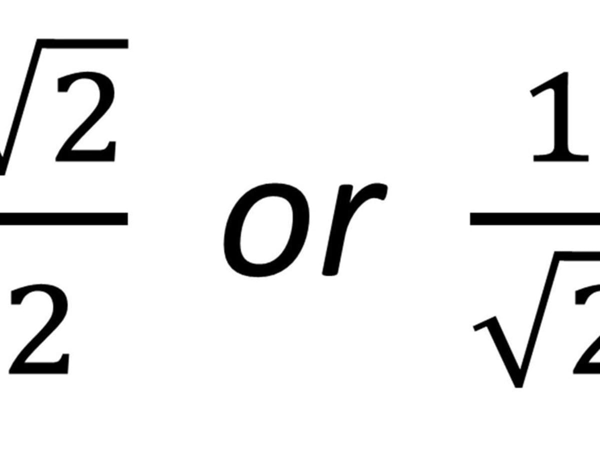 What Does Rationalize The Denominator Mean