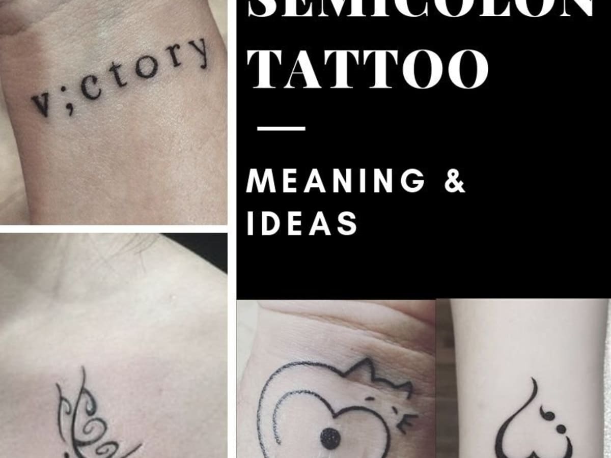 27 Semicolon Tattoo Ideas that are Powerful and Impactful  Tikli