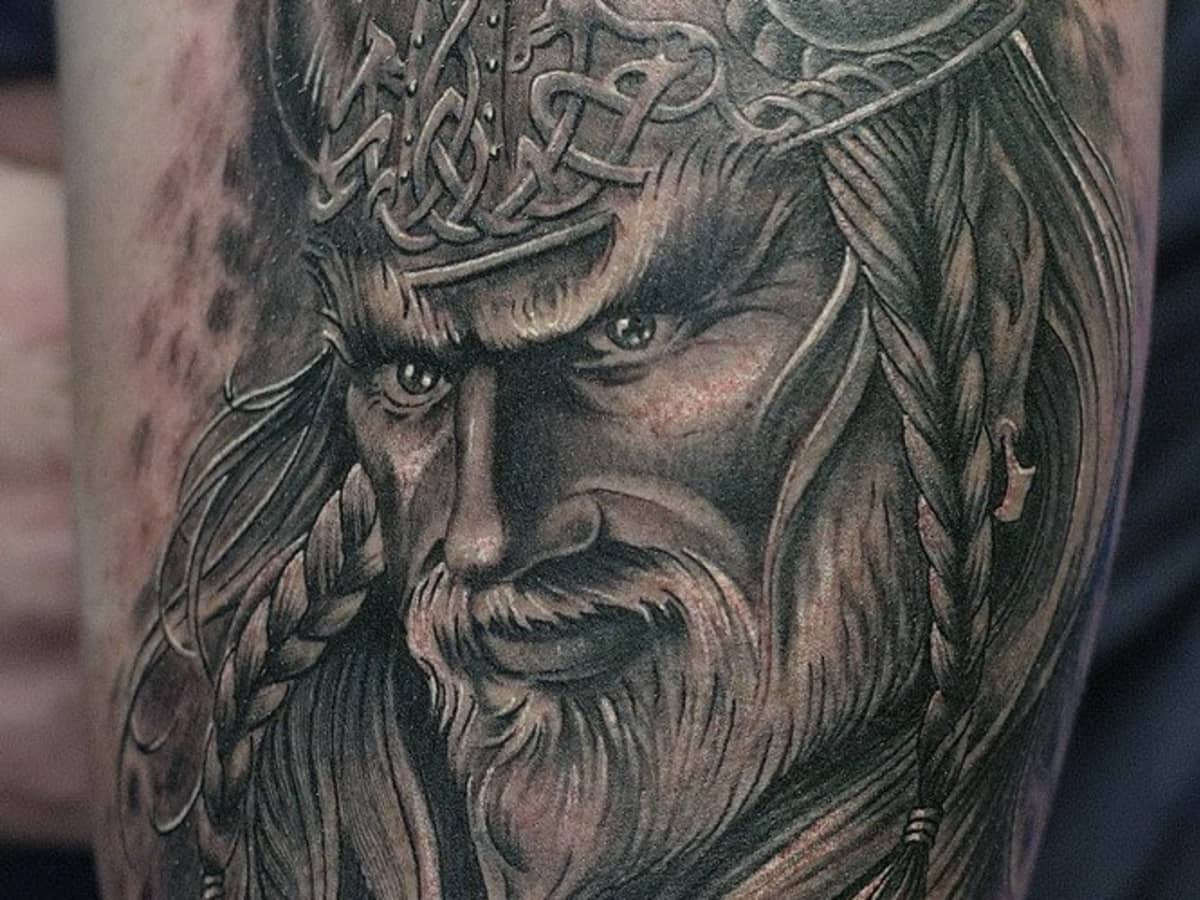 Warrior tattoo designs have been associated with the symbol of strength,  endurance, firmness, and struggle. . Black and Grey realism Lio... |  Instagram