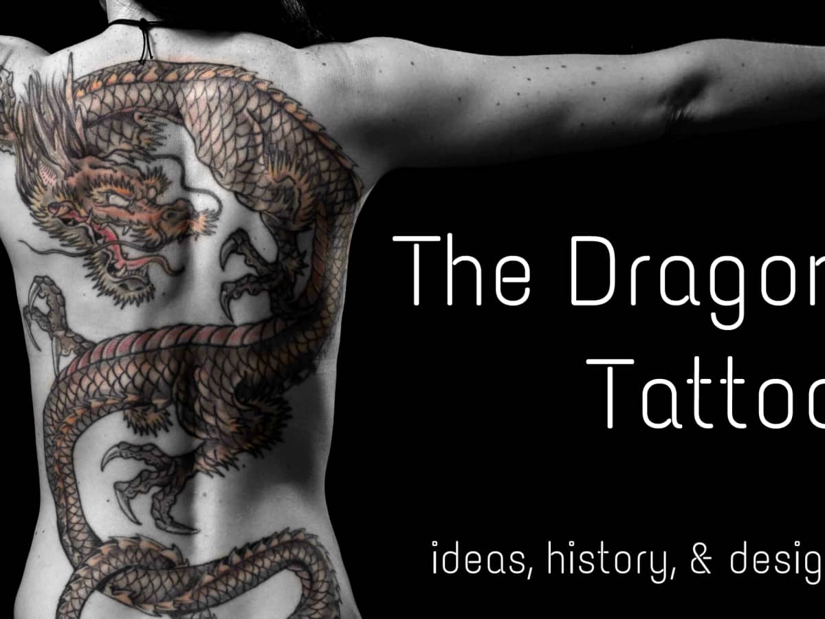 Dragon Back Body Tattoo For Men