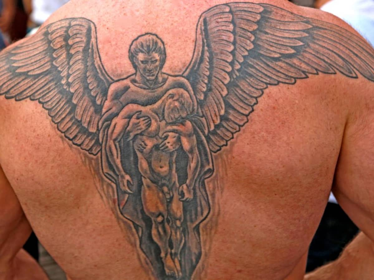 Learn 94 about memorial angel tattoo latest  indaotaonec