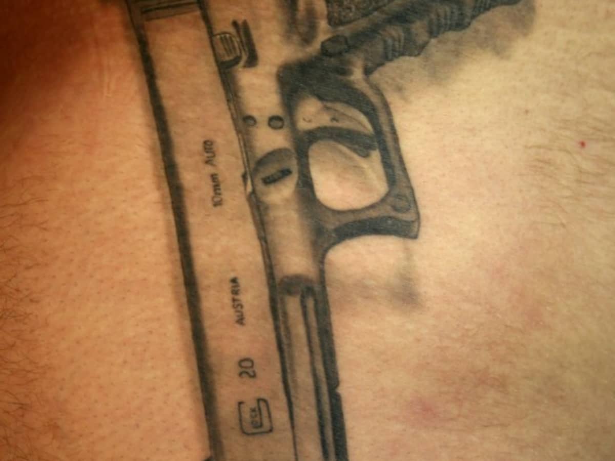 Pistol and Revolver Tattoo Designs - TatRing
