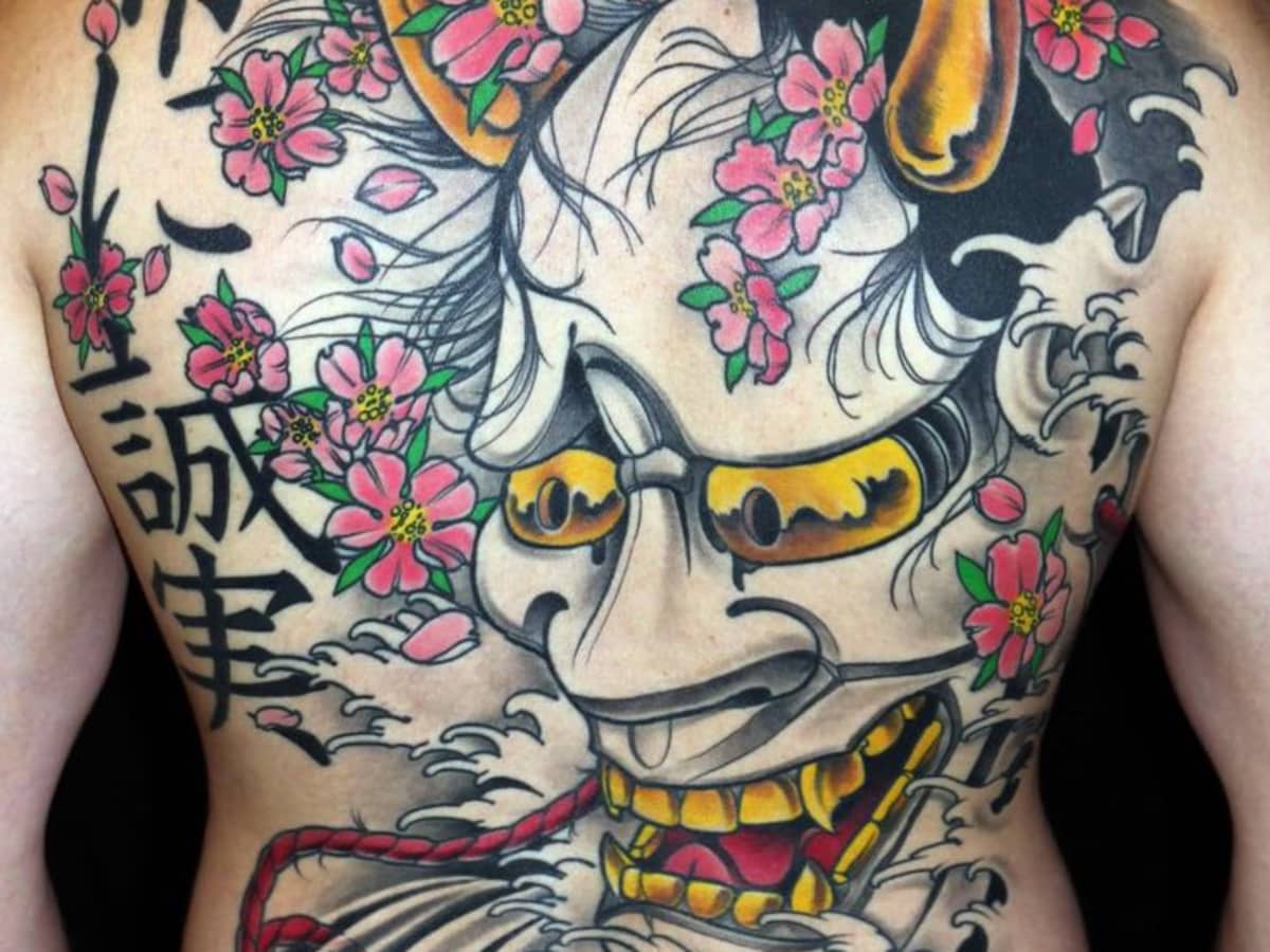60 Hannya Mask Tattoos History Meanings  Tattoo Designs