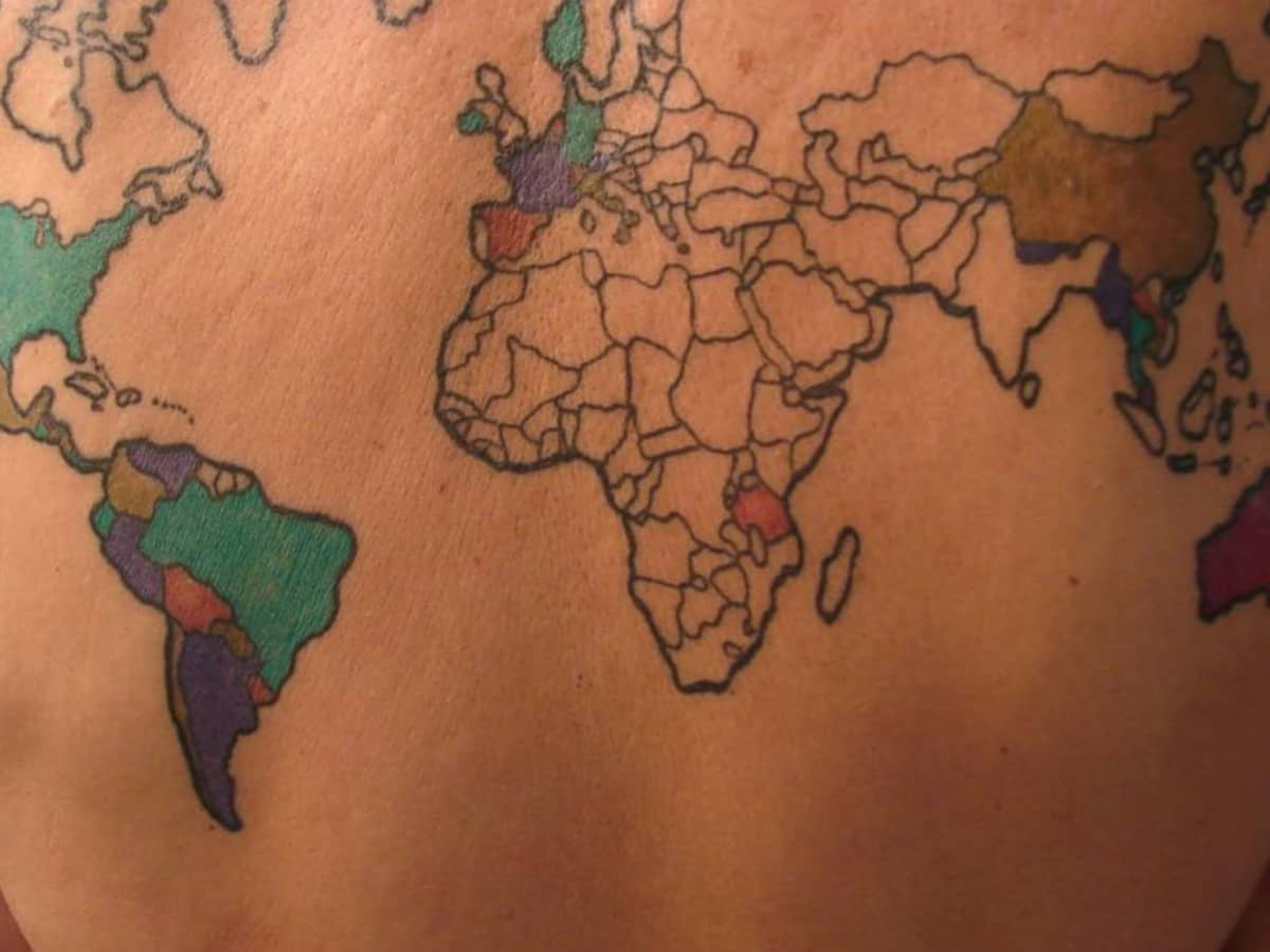 70 Awesome Map Tattoo Designs with Meaning | Art and Design