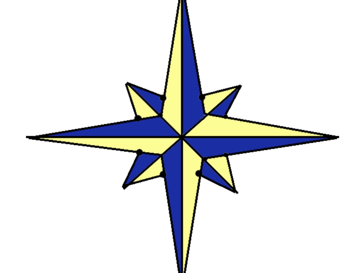 How to Draw a Compass Rose - FeltMagnet
