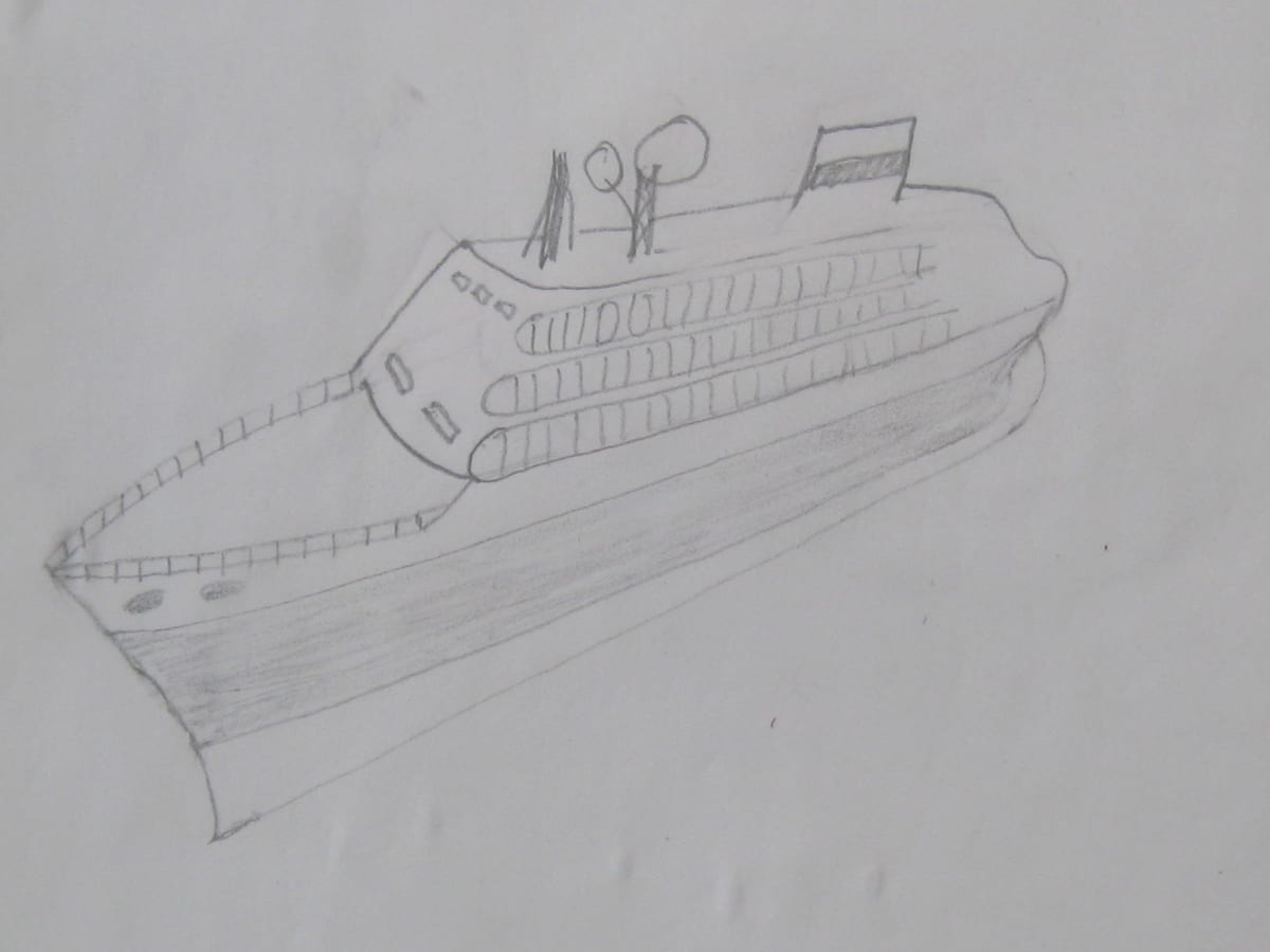Cruise Drawing Liner - Cruise Ship Clip Art, HD Png Download - kindpng