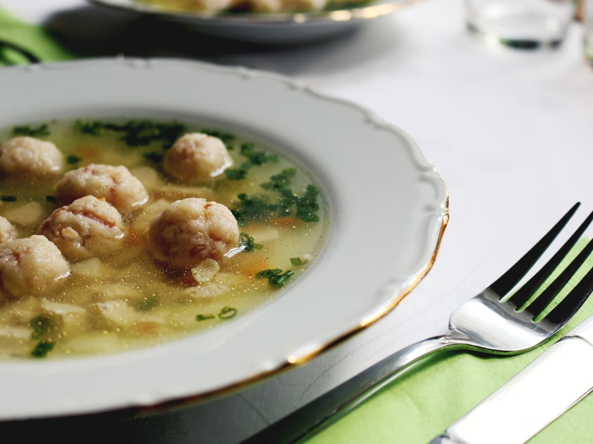 Minestra Maritata (Italian Wedding Soup)
