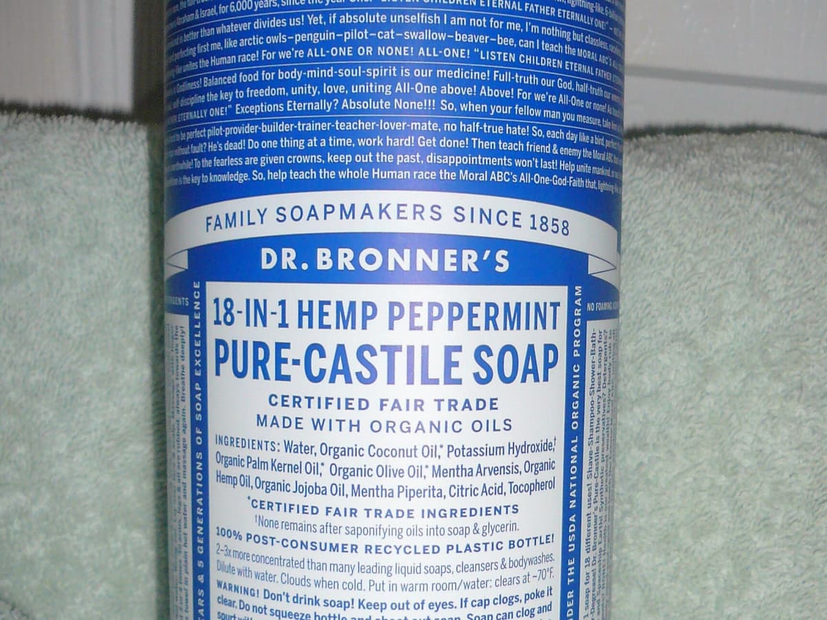 My Review Of Dr. Bronner'S 18-In-1 Liquid Hemp Peppermint Pure Castile Soap  - Bellatory