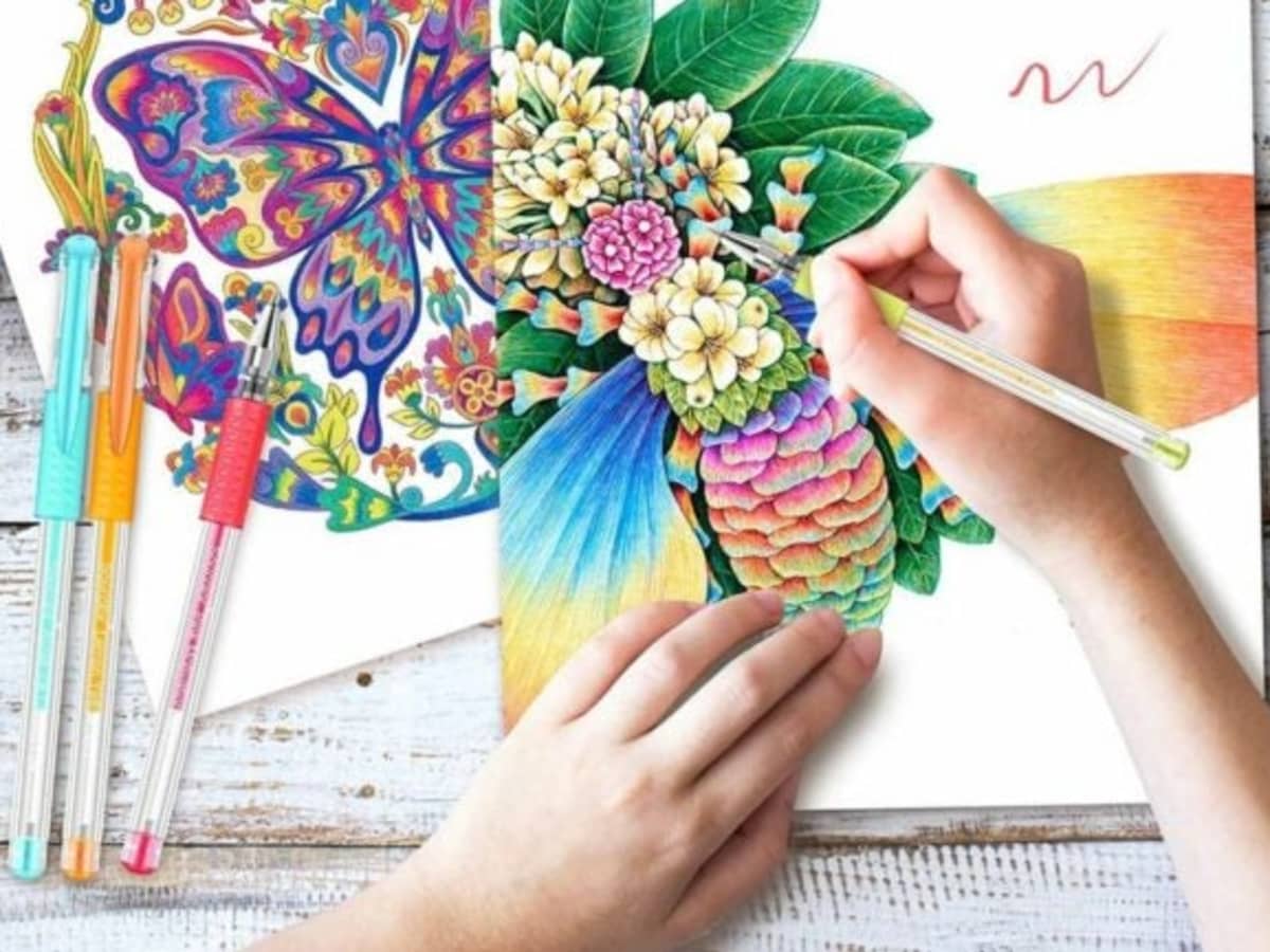 Colored Pencils, Pens, & Markers for Adult Coloring Books - Awake